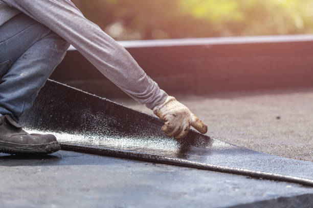 Professional Waterproofing technician working in Cuyahoga Falls, OH